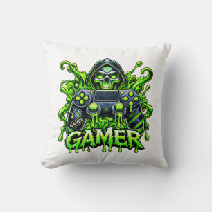 Spooky Gaming – Halloween Gamer Ghost Controller  Cushion