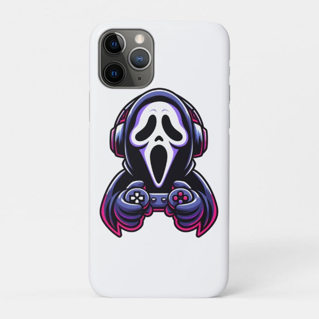 Spooky Gaming – Halloween Gamer Ghost Controller D Case-Mate iPhone Case (Back)