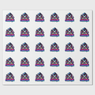Spooky Gaming – Halloween Gamer Ghost Controller D Wrapping Paper