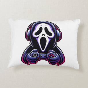 Spooky Gaming – Halloween Gamer Ghost Controller Decorative Cushion