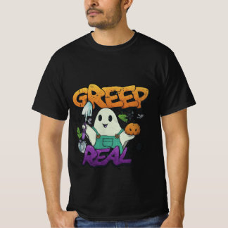 Spooky Garden Ghost T Shirt