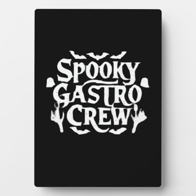 Spooky Gastro Crew Gastro Nurse Halloween Classic  Plaque (Front)