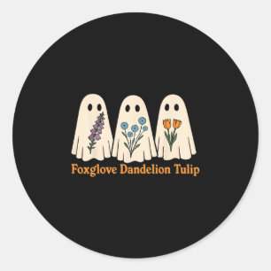 Spooky Ghost Anti Trump Halloween Classic Round Sticker
