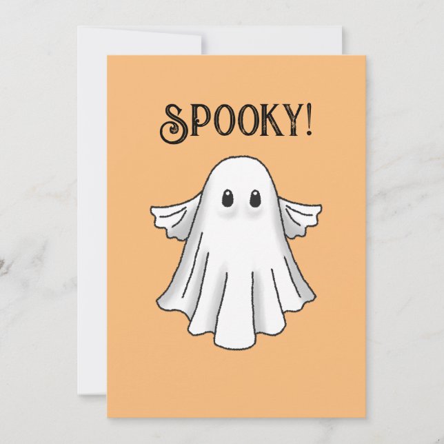 Spooky Ghost Card (Front)