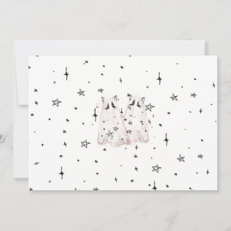 Spooky Ghost Cat Card "Punk Stars"