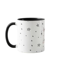Spooky Ghost Cat Mug "Punk Stars"