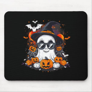 Spooky Ghost Costume Witchcraft Spider Web Pumpkin Mouse Pad