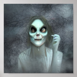 Spooky Ghost Creepy  Poster