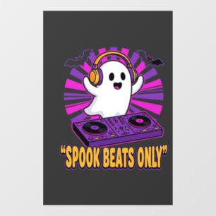 Spooky Ghost DJ Halloween Beats Design_1