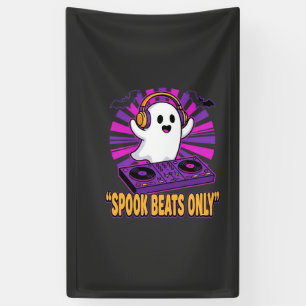 Spooky Ghost DJ Halloween Beats Design_1 Banner