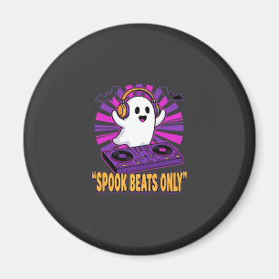 Spooky Ghost DJ Halloween Beats Design_1 Magnet