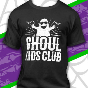 Spooky Ghost Ghoul Kids Club Funny Halloween T-Shirt