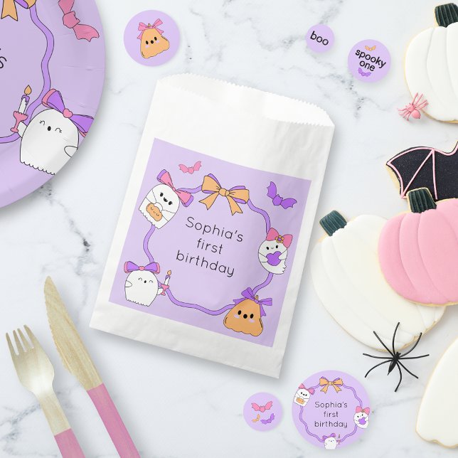 Spooky Ghost Halloween Birthday Favour Bag (Creator Uploaded)