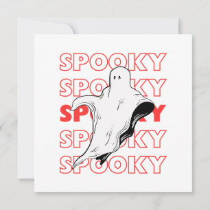 Spooky Ghost Halloween Card