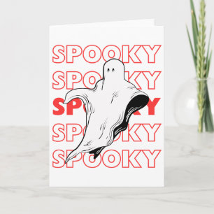 Spooky Ghost Halloween Card