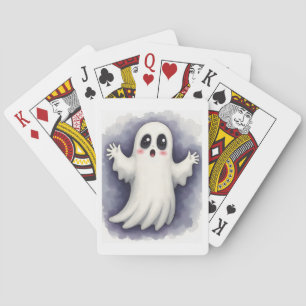 Spooky Ghost Halloween Classic Playing Cards