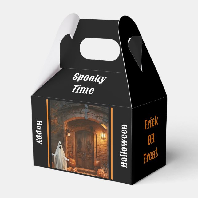 Spooky Ghost Halloween Collection Favour Box (Front Side)