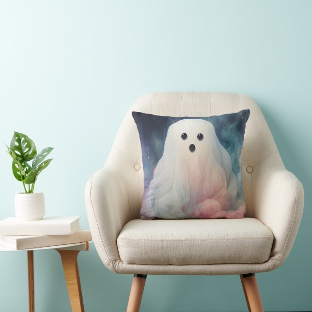 Spooky Ghost Halloween Cushion (Chair)