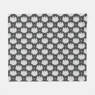 Spooky Ghost Halloween Fleece Blanket