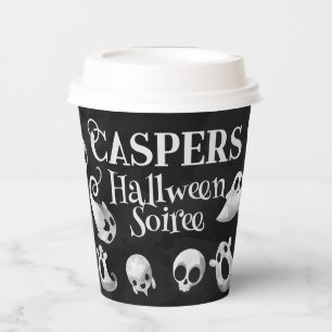 Spooky Ghost Halloween Paper Party Cups