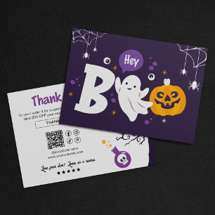 Spooky Ghost Halloween Small Business Thank You