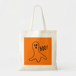 Spooky Ghost Halloween Trick or Treat 4Timmy Tote Bag
