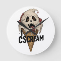 Spooky Ghost Ice Cream "I CSCREAM"