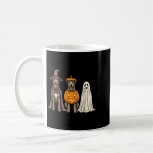Spooky Ghost Irish Wolfhound Pumpkin Halloween Dog Coffee Mug