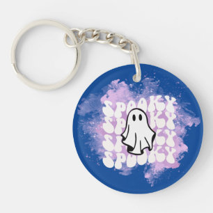 Spooky Ghost Keychain - Halloween Letter Gift