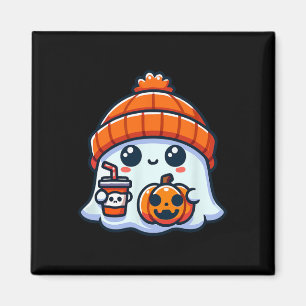 Spooky Ghost Mens Halloween Magnet