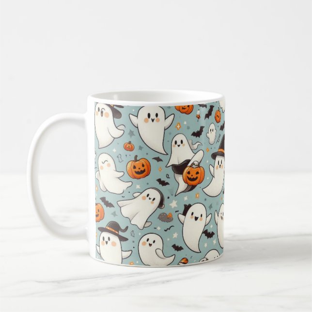 Spooky Ghost Party Mug (Left)