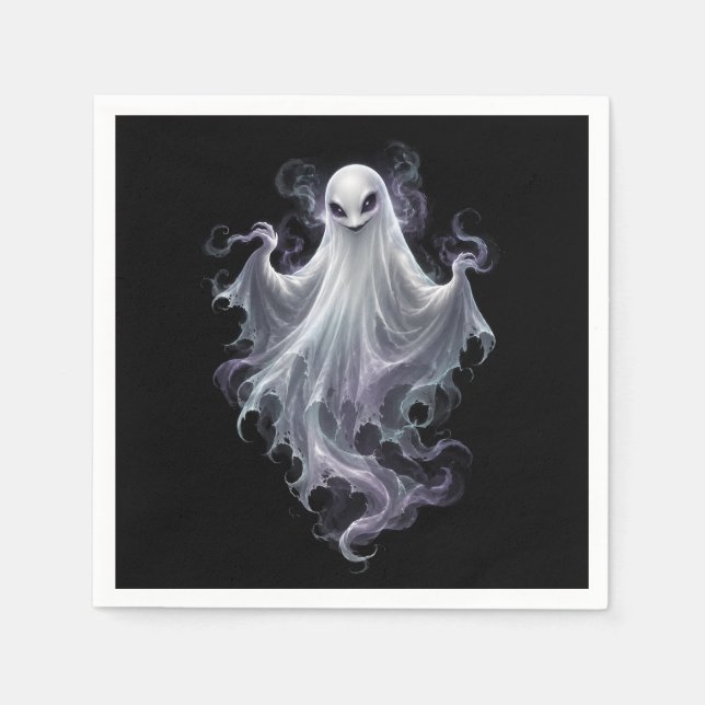 Spooky Ghost Party Napkin (Front)