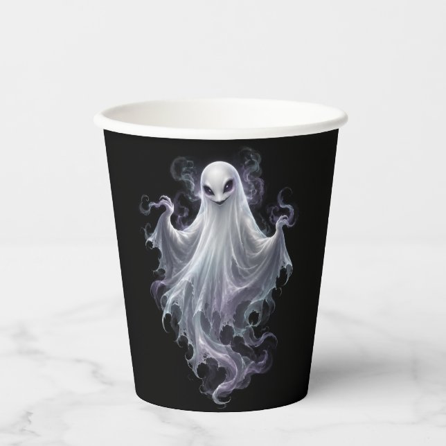 Spooky Ghost Party Paper Cup (Front)