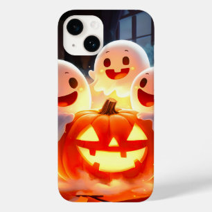 Spooky Ghost Pumpkin Party Glow Case-Mate iPhone 14 Case