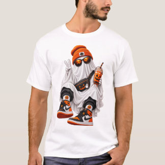 Spooky Ghost Streetwear – Halloween Vibes T-Shirt