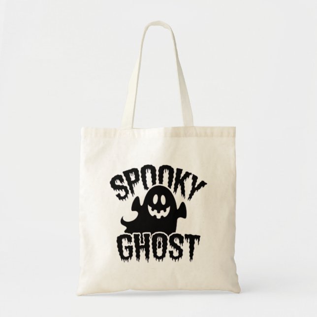 spooky ghost tote bag (Front)