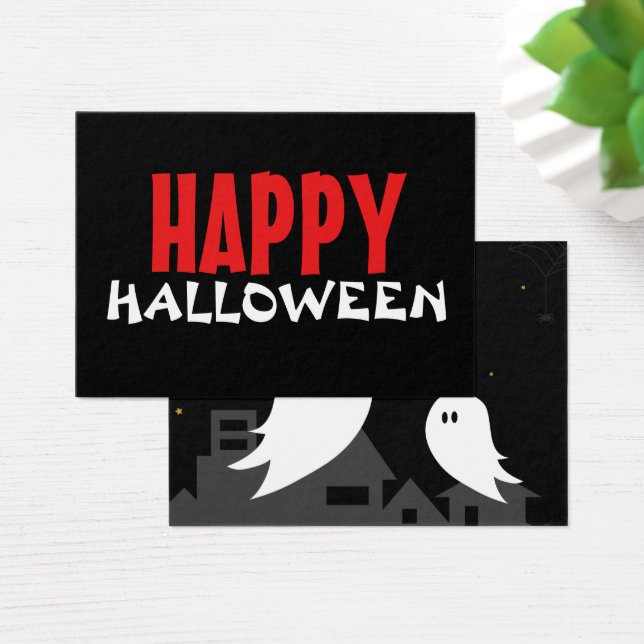 Spooky ghost town halloween cartoon  (Desk)