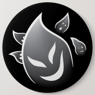 Spooky Ghosts 6 Cm Round Badge