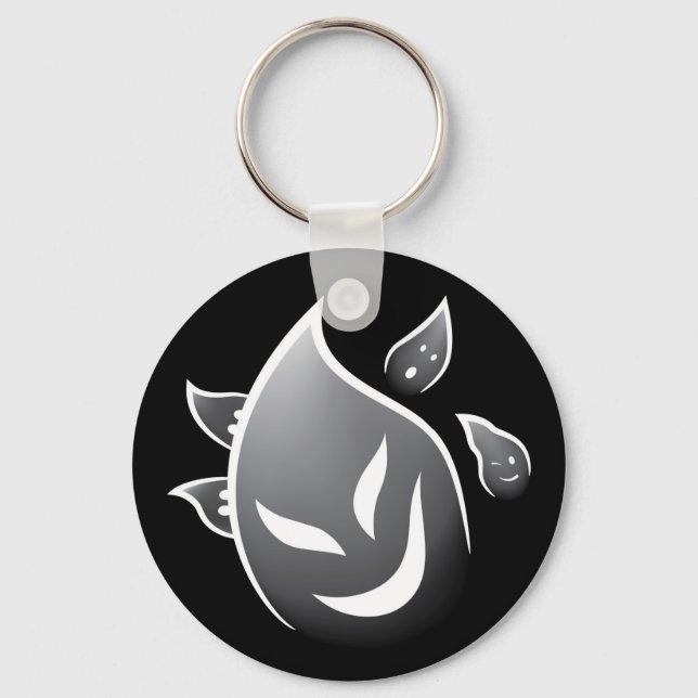 Spooky Ghosts Key Ring (Front)