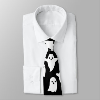 Spooky Ghosts mens Halloween necktie - TIE HARD -