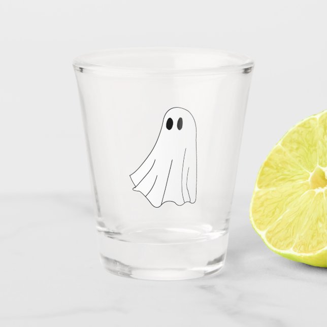 Spooky Ghosts Shot Glass (Front)