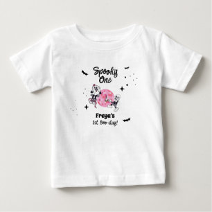 Spooky Ghoul Halloween First Birthday  Baby T-Shirt