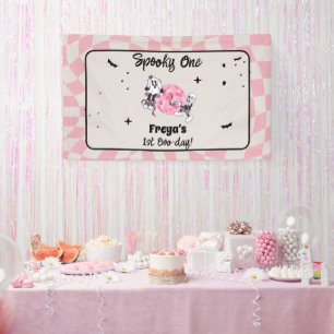 Spooky Ghoul Halloween First Birthday Banner