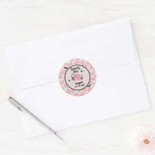 Spooky Ghoul Halloween First Birthday Classic Round Sticker