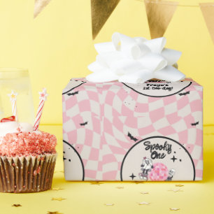Spooky Ghoul Halloween First Birthday Wrapping Paper