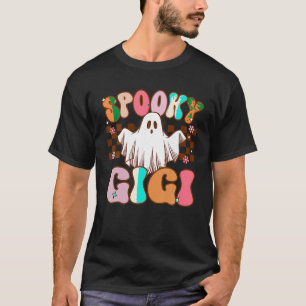 Spooky Gigi Halloween Grandma Ghost Costume Retro T-Shirt