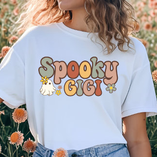 Spooky Gigi Retro Halloween Matching Family T-Shirt