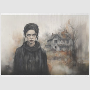 Spooky Girl 1 Decoupage Paper