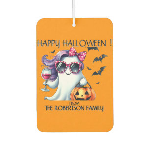 Spooky Girly Ghost Halloween  Car Air Freshener