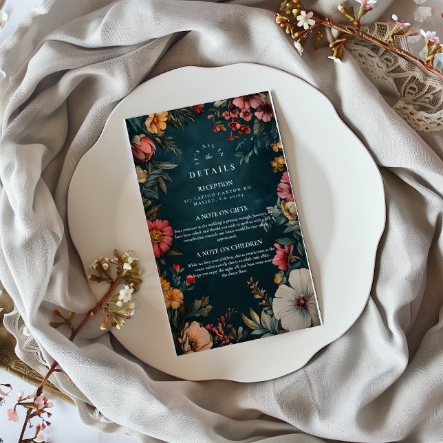 Spooky Glam Wedding Enclosure Card (Creator Uploaded)